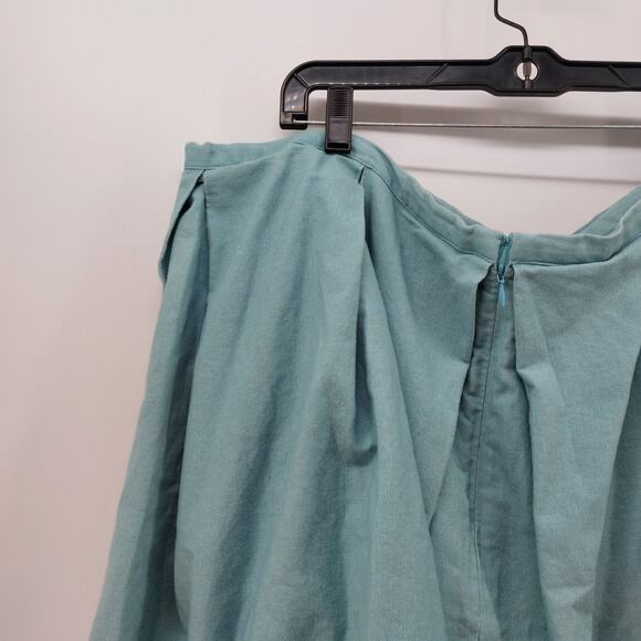 Jason Wu for Target Blue Skirt Plus Size 22W Pleaded Cotton - Picture 10 of 13